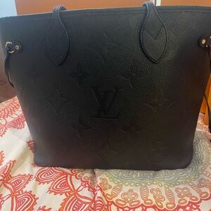 Louis Vuitton Black Embossed Tote